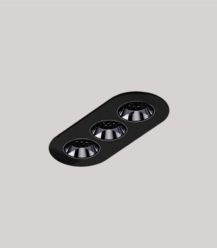 Foco empotrable LED Dio R 7W 3P Negro - Onok Lighting