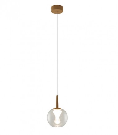 Lámpara colgante Andrómeda 1L 5W Ø13 transparente 9078 - Mantra