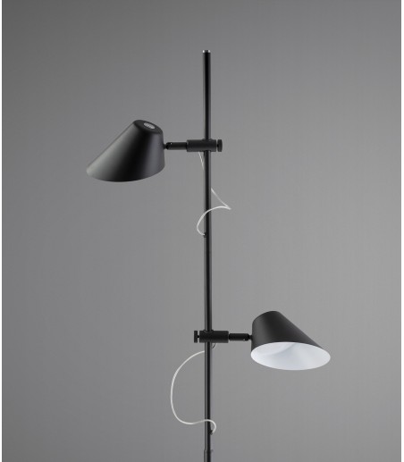 Lámpara de pie salón Esino 2L negro - Schuller