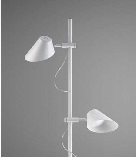 Lámpara de pie salón Esino 2L blanco - Schuller