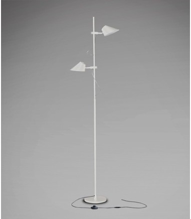 Lámpara de pie salón Esino 2L blanco - Schuller