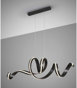 Lámpara horizontal Amara negro mate - Schuller 2