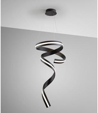 Lámpara de techo vertical Amara negro mate - Schuller 2