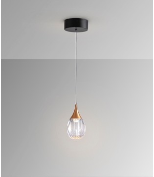 Lámpara colgante Corina 1L negro cobre - Schuller 2