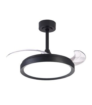Ventilador de techo con luz y mando Mistral negro 8828 106cm 8827 - Mantra