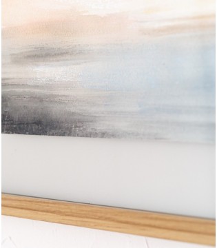 Cuadro abstracto horizonte N1 ocre gris - VP Interiorismo 2