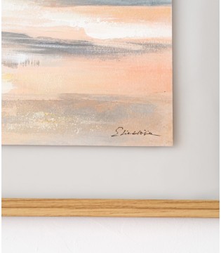 Cuadro abstracto horizonte N2 ocre gris - VP Interiorismo 2