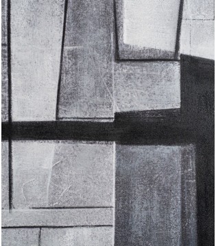 Cuadro abstracto en grises cristal N2 - VP Interiorismo 2