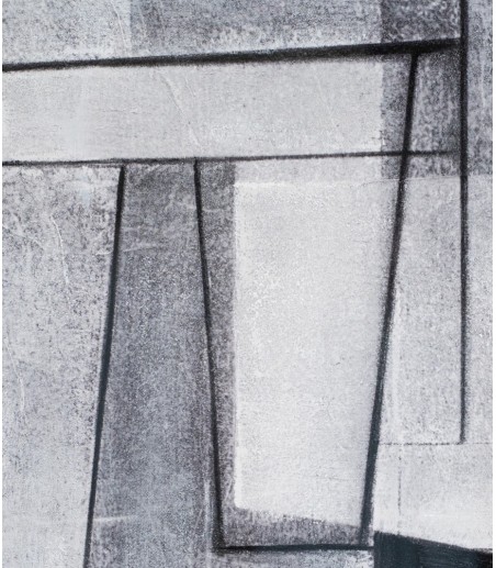 Cuadro abstracto en grises cristal N2 - VP Interiorismo
