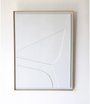 Cuadro relieve gris claro N1 - VP Interiorismo