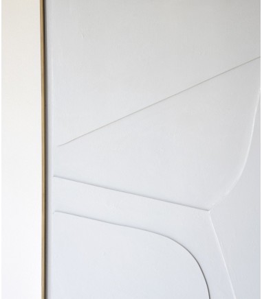 Cuadro relieve gris claro N1 - VP Interiorismo