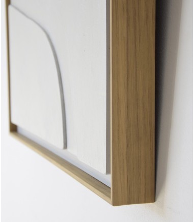 Cuadro relieve gris claro N1 - VP Interiorismo