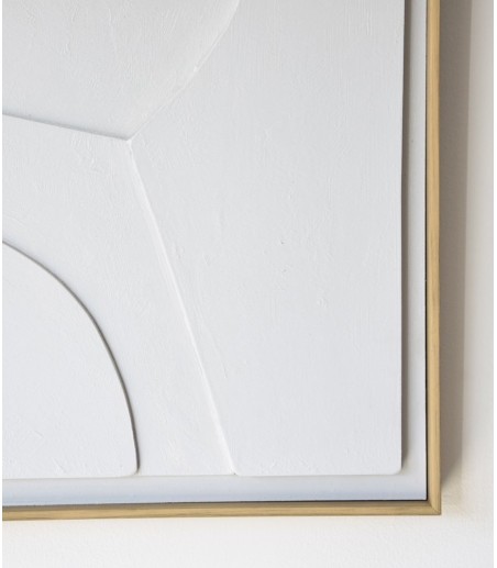 Cuadro relieve gris claro N1 - VP Interiorismo