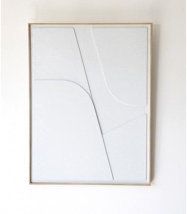 Cuadro relieve gris claro N2 - VP Interiorismo