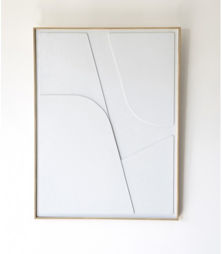 Cuadro relieve gris claro N2 - VP Interiorismo