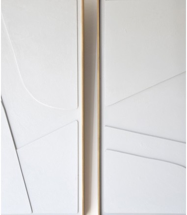 Cuadro relieve gris claro N2 - VP Interiorismo