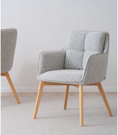 Set 2 sillas Oliver tono gris  - VP Interiorismo