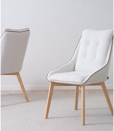 Set 2 sillas Mia marfil - VP Interiorismo