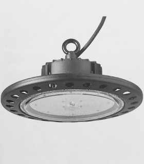 Campana industrial LED 150W  IP65 Negro