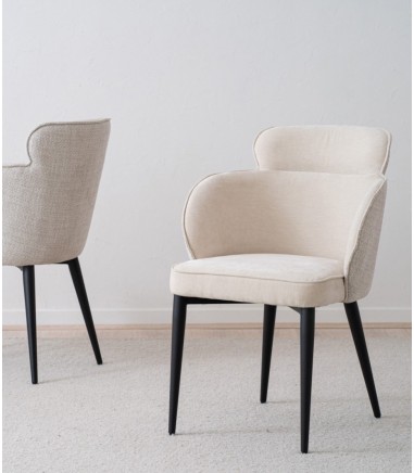 Set 2 sillas comedor Oslo arena beige - VP Interiorismo