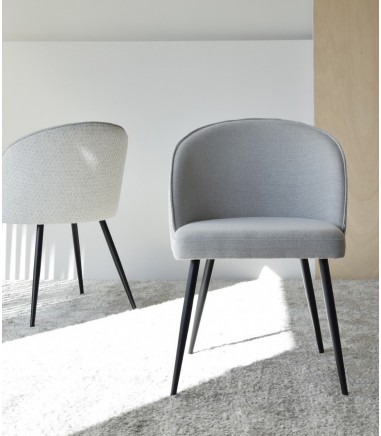 Set 2 sillas comedor en tonos grises - VP Interiorismo