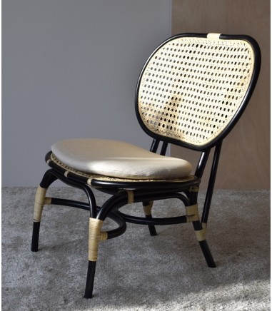Sillón Norma en rattan con cojín - VP Interiorismo