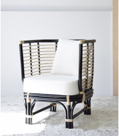 Sillón Vera en rattan con cojín - VP Interiorismo