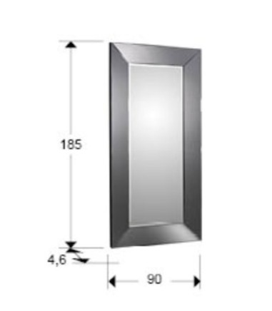 Espejo Roma 185x90 marco smoke - Schuller