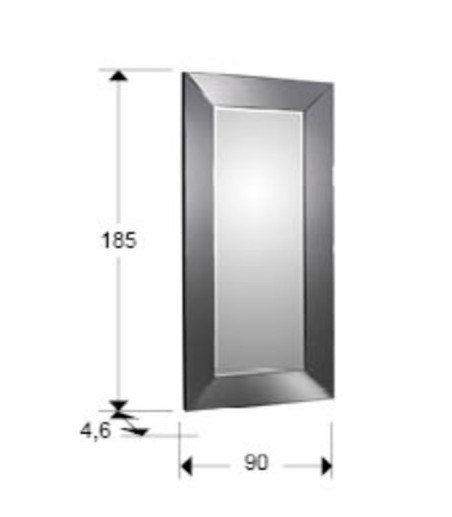 Espejo Roma 185x90 marco smoke - Schuller
