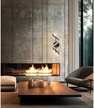 Aplique de pared Boa negro - Schuller 2