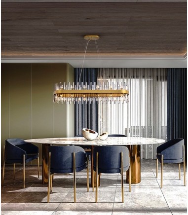 Lámpara 28L Grace oro oval - Schuller