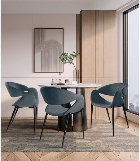 Sillón Giro azul oscuro, negro - Schuller