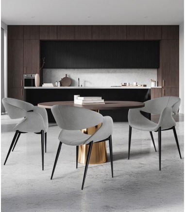 Sillón Giro gris claro, negro - Schuller