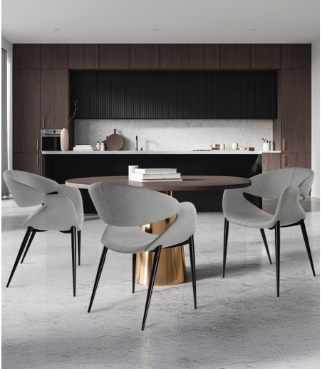 Sillón Giro gris claro, negro - Schuller