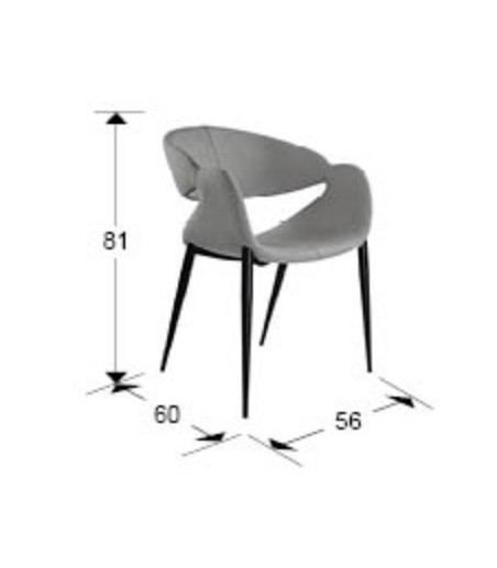 Sillón Giro gris claro, negro - Schuller