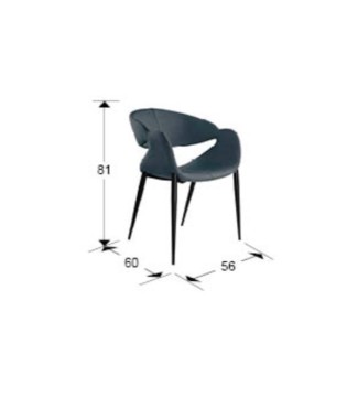 Sillón Giro azul oscuro, negro - Schuller 2