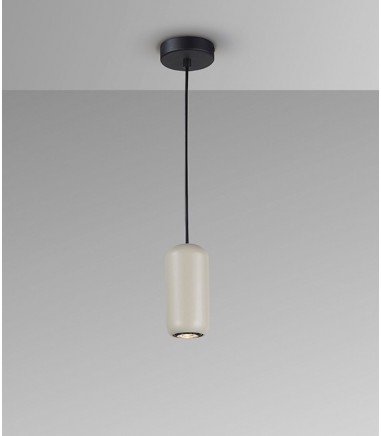 Lámpara colgante Nimes 1L negro gris - Schuller