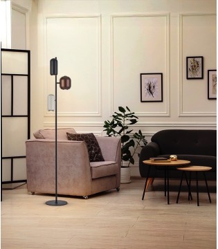 Lámpara de pie Nimes 3L negro colores - Schuller 2