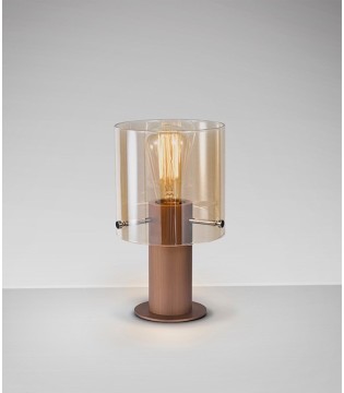 Lámpara de mesa Venize 1L cobre ambar - I3