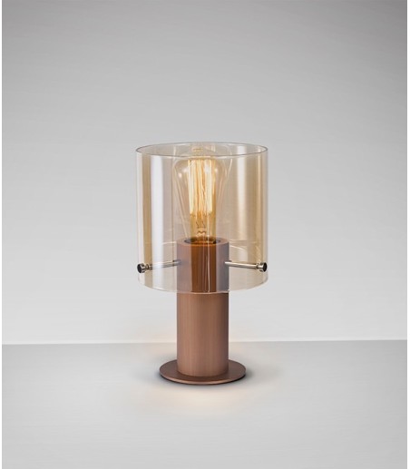 Lámpara de mesa Venize 1L cobre ambar - I3