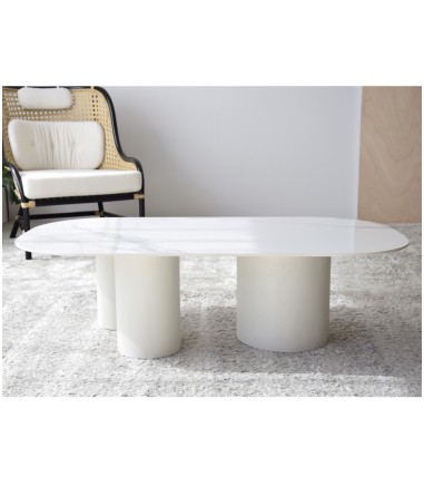 Mesa de centro Norte blanco, gris - VP Interiorismo