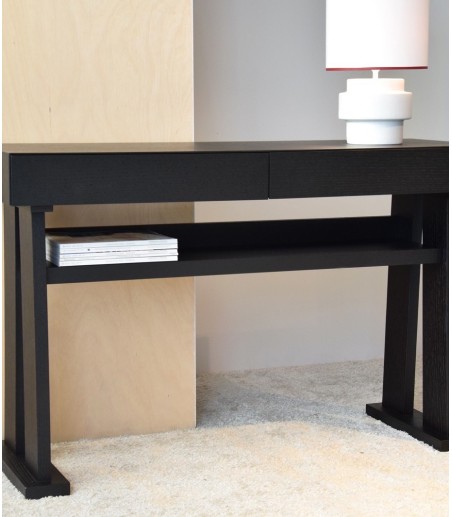 Consola en roble color negro mate - VP Interiorismo