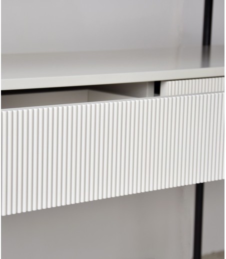Consola N.24 cerámico blanco y gris - VP Interiorismo