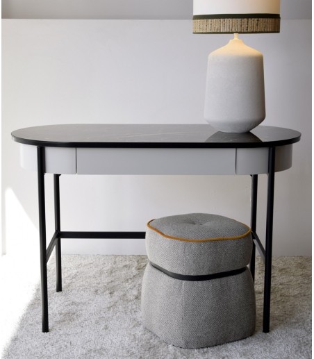 Escritorio N.26 mármol cerámico gris - VP Interiorismo