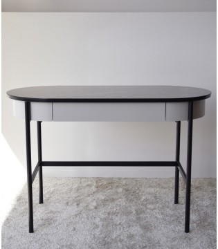 Escritorio N.26 mármol cerámico gris - VP Interiorismo