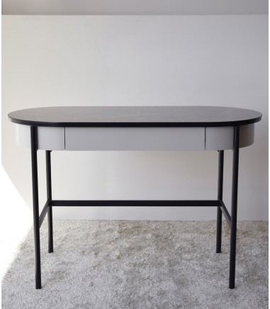 Escritorio N.26 mármol cerámico gris - VP Interiorismo