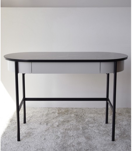 Escritorio N.26 mármol cerámico gris - VP Interiorismo