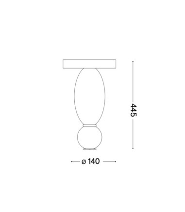 Plafón de techo interior Lumiere - 1pl - Ideal Lux