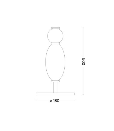 Lámpara de sobremesa Lumiere - tl - Ideal Lux