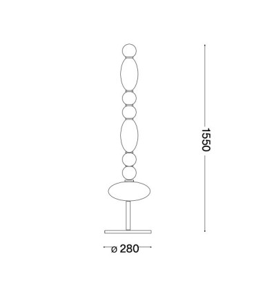 Lámpara de suelo Lumiere - pt - Ideal Lux